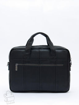 Портфель мужской кожаный 11011Z black Zinimsk