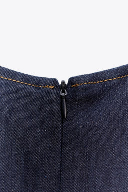 ZW COLLECTION LONG DENIM DRESS - Zara фото 6