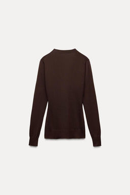 BUTTONED KNIT CARDIGAN - Zara фото 7