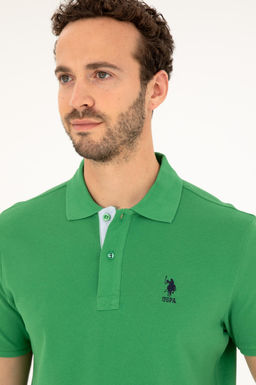 Мужская зеленая базовая футболка Неожиданная скидка в корзине - U.s. polo assn фото 2