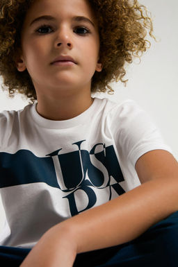 Erkek _ocuk Beyaz Pijama Tak_m_ Sepette S_rpriz _ndirim - U.s. polo assn фото 2