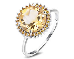 Кольцо, цитрин , наноцитрин, Кадрия