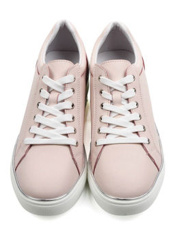 03-YD270-3 PINK Полуботинки спортивные женские (натуральная кожа)