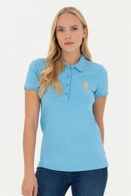 Женская базовая футболка бирюзового цвета - U.s. polo assn фото 3
