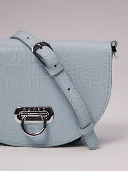 Сумка кожаная Azaro 31032 голубая вода