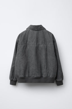 FADED-EFFECT BOMBER JACKET - Zara фото 2