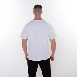 Футболка мужская «Дракон», белая, принт красный, размер 54