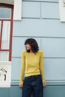 BASIC PLAIN KNIT SWEATER - Zara фото 16