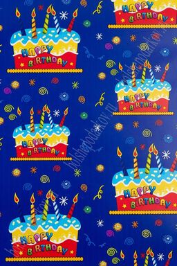 Пленка упаковочная "С Днем Рождения" 50*70 см (50 листов) SF-5572, №7