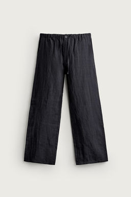 PANTAL?N RELAXED FIT 100% LINO / Marino oscuro - Zara фото 10