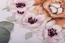 Klart набор для вышивания 8-506 Мать и дитя. Леопарды 17.5 х 19.5 см