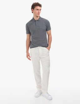 Antrasit Regular Fit %100 Pamuk K_vr_lmaz Polo Yaka Basic Ti__rt