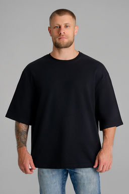 Арт. 634-02/1 Футболка мужская S,L,M,XL (4 шт) Цвет:черный