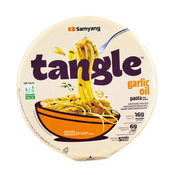 Паста б/п с чесночно-масляным соусом (чашка) Tangle Garlic Oil Pasta Big Bowl Samyang, Корея, 100 г Акция