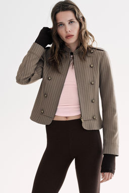 STRIPED FITTED BLAZER - Zara фото 13