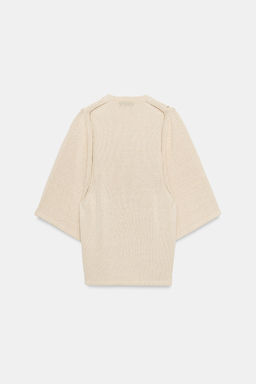 JERSEY OVERSIZE PUNTO / Crudo medio - Zara фото 7