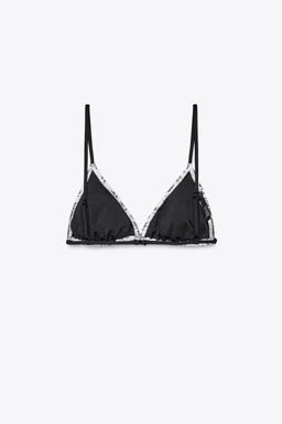 PALM TREE PRINT BIKINI TOP - Zara фото 6