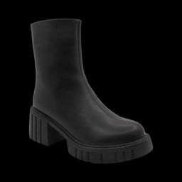 Ботинки из натуральной кожи на меху РМ-085-1 черные