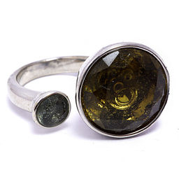 Кольцо с камнем в стиле Бохо