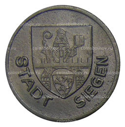 Монета 50 пфеннигов 1917 года Германия  Нотгельд Зиген