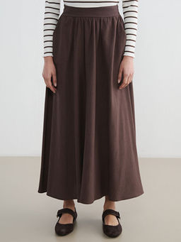 Beli Lastikli Keten Kar???ml? Klo? Etek