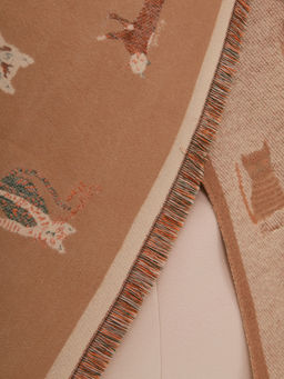 в составе шерсть! теплый двусторонний палантин - Tantino фото 4