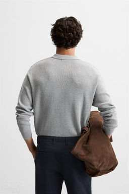PURL KNIT POLO SHIRT - Zara фото 3