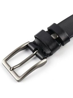 Мужской кожаный ремень Dierhoff ДРК 3053/3-35 Черный - Sergio valentini фото 3