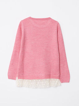 Bisiklet Yaka Nak??l? Uzun Kollu K?z ?ocuk Triko Kazak - Waikiki фото 2