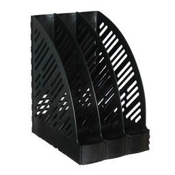 Лоток для бумаг А4, вертикальный, 3 отделения, чёрный