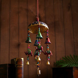 Интерьерная подвеска с колокольчиками Слоны 15х15х34 см МИКС - Simaland фото 5