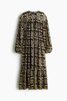 Vestido en tejido jacquard