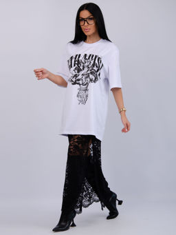 Костюм Монохром 2 чёрный, трикотаж - Малина фото 52