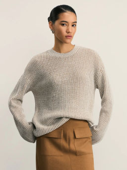 Джемпер свободного кроя крупной вязки / Zarina