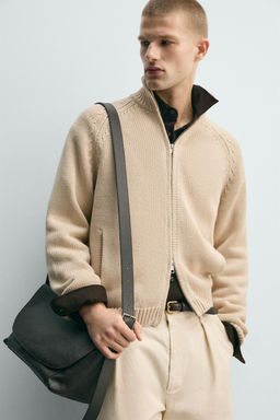 WASHED TEXTURED KNIT CARDIGAN - Zara фото 5