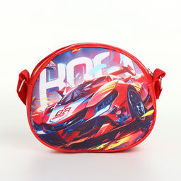 Сумка детская на молнии, красная