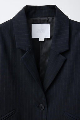 CROPPED PINSTRIPE BLAZER - Zara фото 5