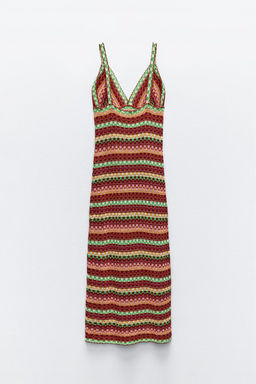 CROCHET STRAPPY DRESS - Zara фото 6