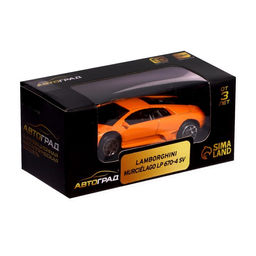 Машина металлическая LAMBORGHINI MURCIELAGO LP 670-4 SV, 1:64, цвет оранжевый - АвтоГрад фото 4
