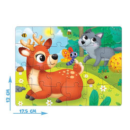 Цена за 3 шт. Пазл «Лесные жители», 24 элемента