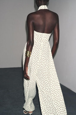 HALTER JUMPSUIT WITH POLKA DOTS - Zara фото 2
