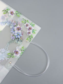 Пакет подарочный прозрачный , "Счастье" 30 х 26 х 12