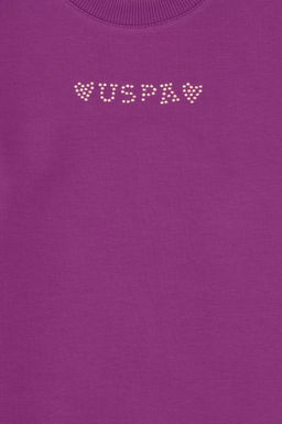 K_z _ocuk Menek_e Bisiklet Yaka Sweatshirt Sepette S_rpriz _ndirim - U.s. polo assn фото 3