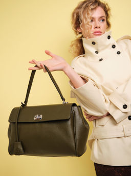 Кожаная сумка Nadi DBR 31356 олива