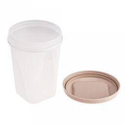 Контейнер для продуктов пластмассовый Тондо 0,9л, д11см, h15,5см, завинчивающаяся крышка, кремовый, подходит для СВЧ (Россия) - Домашняя мода фото 5