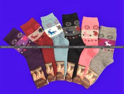 Цена за 12 пар. Носки женские АНГОРА Олени 36-41 (фактически 36-40) - For you фото 6