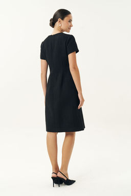 Платье URS 25-646-1 синий