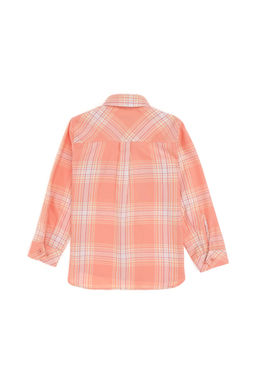 Оранжевая рубашка с длинным рукавом для девочки Неожиданная скидка в корзине - U.s. polo assn фото 4