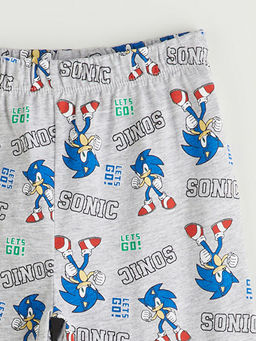 Beli Lastikli Sonic Bask?l? Erkek ?ocuk Pijama Alt