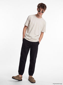 Loose Fit Erkek ?ocuk Jogger Jean Pantolon